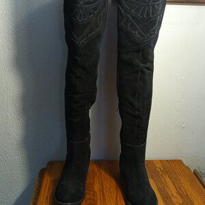 Matisse - Bolo - Suede - Over the Knee Boots - Black